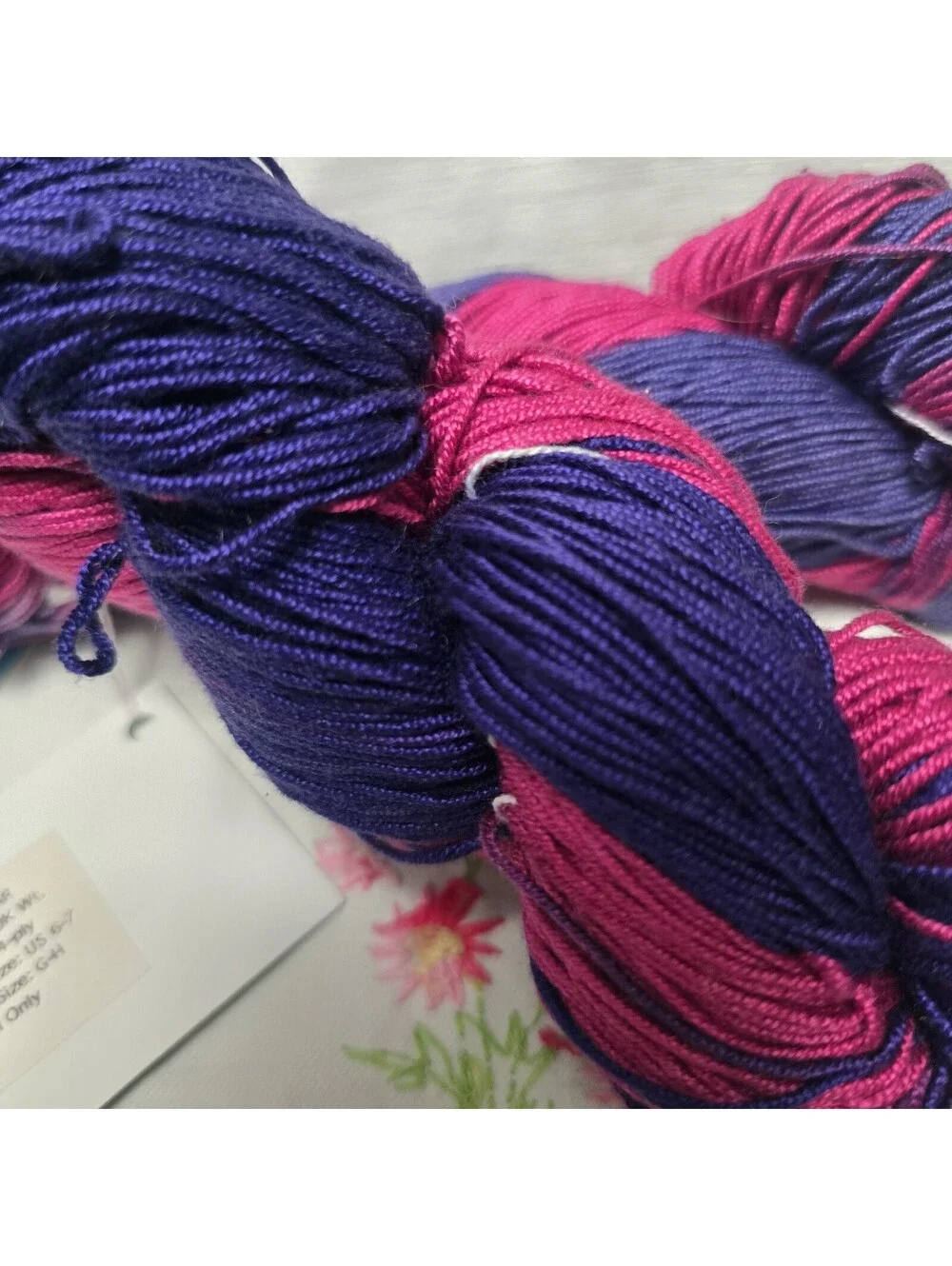 Expression Fiber Arts Purple Prickly Pear 100% Mulberry Silk DK weight